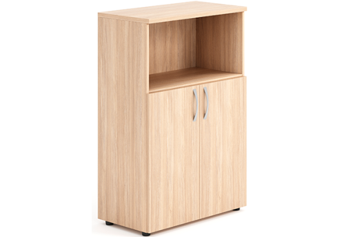 Шкаф средний широкий 1 открытая полка Мотиви, цвет светлый дуб