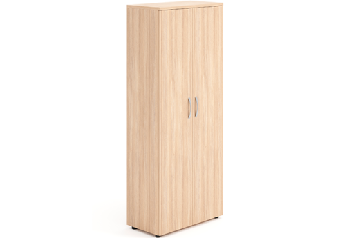 Шкаф высокий широкий закрытый Мотиви, цвет светлый дуб
