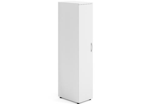 Шкаф для одежды узкий левый Мотиви, цвет белый