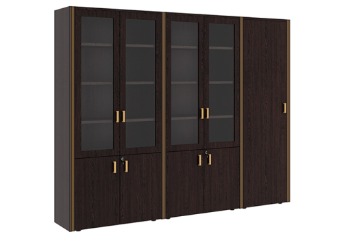 Шкаф для бумаг с гардеробом 5 створок Доминго, цвет венге