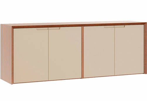 Креденция 4 двери Невада, цвет дуб капучино + бежевый