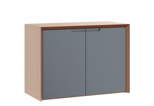 Креденция Невада, цвет дуб капучино + серый