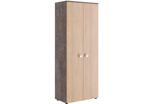 Шкаф для бумаг закрытый Челси, цвет вяз + бетон темный