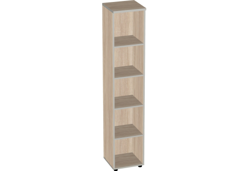 Стеллаж узкий высокий Валенсия, цвет дуб сонома