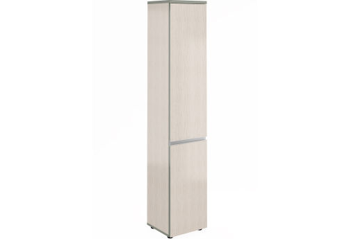 Шкаф узкий высокий закрытый Валенсия, цвет сосна карелия