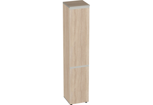 Шкаф узкий высокий закрытый Валенсия, цвет дуб сонома