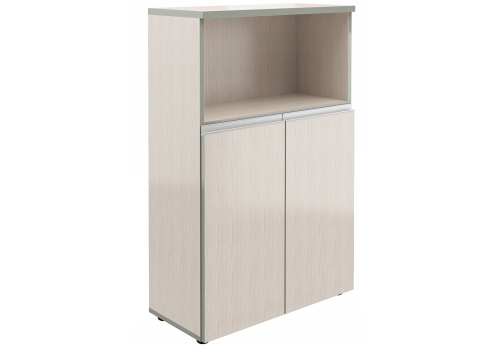 Шкаф широкий средний (1 открытая полка) Валенсия, цвет сосна карелия