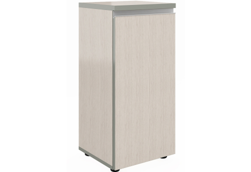 Шкаф узкий низкий закрытый Валенсия, цвет сосна карелия