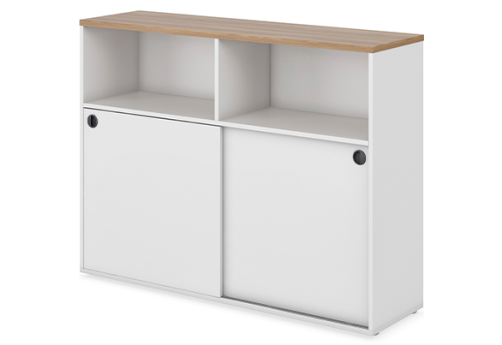 Шкаф-купе приставной Дейли, цвет дуб + белый