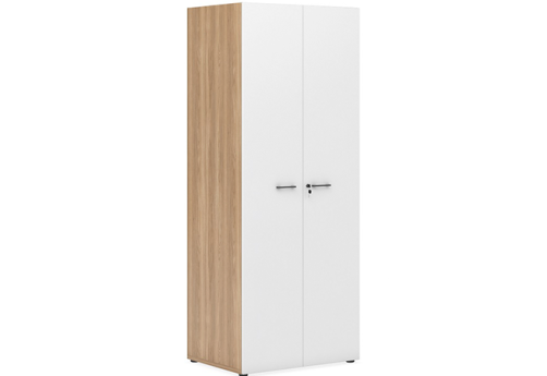 Гардероб глубокий Дейли, цвет дуб + белый