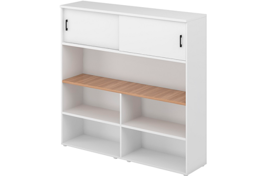 Стеллаж разделительный Дейли, цвет дуб + белый