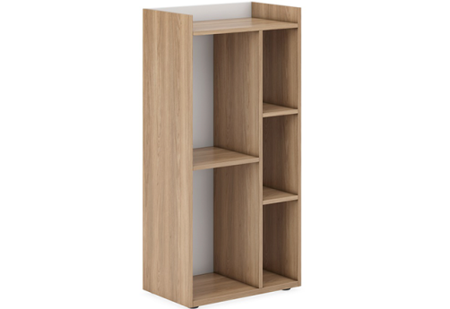 Стеллаж промежуточный средний Дейли, цвет дуб + белый