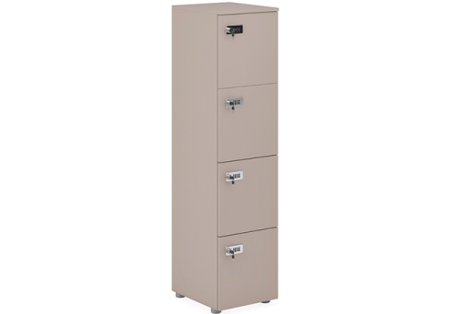 Локер одинарный с кодовым замком Верро, цвет серый камень