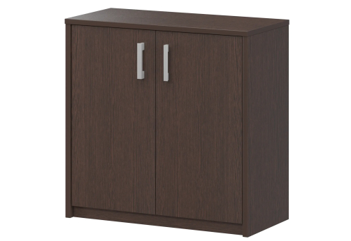 Стеллаж низкий закрытый Аксима, цвет венге