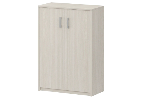 Стеллаж средний закрытый Аксима, цвет ясень шимо