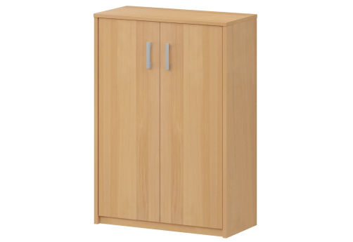 Стеллаж средний закрытый Аксима, цвет ольха