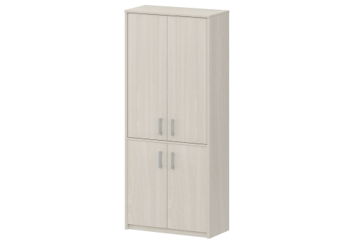 Шкаф комбинированный закрытый Аксима, цвет ясень шимо