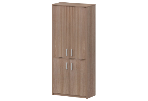 Шкаф комбинированный закрытый Аксима, цвет темный шимо