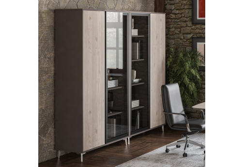 Группа шкафов Кронберг, цвет дуб + вольфрам