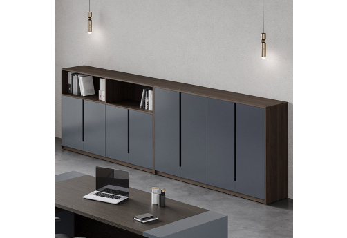 Группа шкафов Модесто, цвет орех дижон + серый