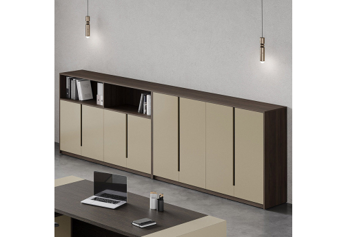 Группа шкафов Модесто, цвет орех дижон + бежевый