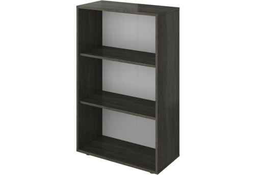 Стеллаж низкий широкий Атланта, цвет темное дерево