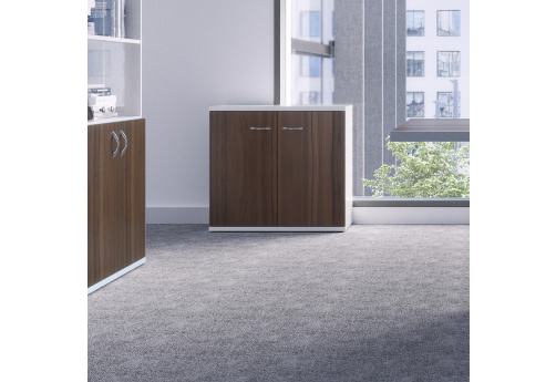 Шкаф низкий широкий Аруба, цвет темный дуб