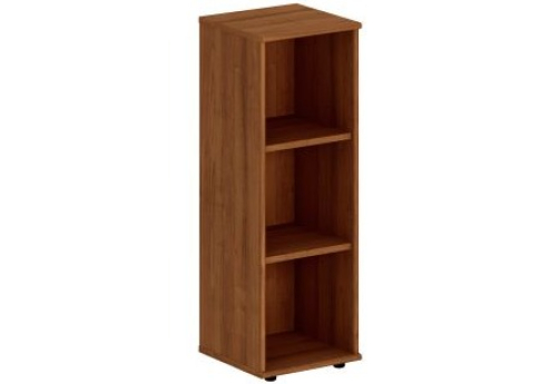 Стеллаж узкий средний Мансберг, цвет орех
