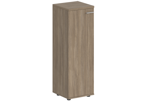 Шкаф средний с задней стенкой ЛДСП левый Индиго Вуд, цвет дуб темный