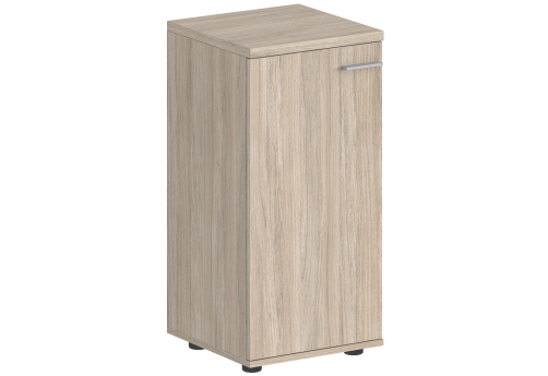 Шкаф низкий с задней стенкой HDF левый Индиго Вуд, цвет дуб светлый