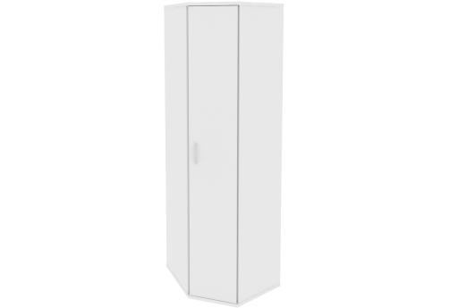 Гардероб угловой, цвет белый