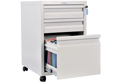 Мобильная тумба МФ1123, цвет серый полуматовый