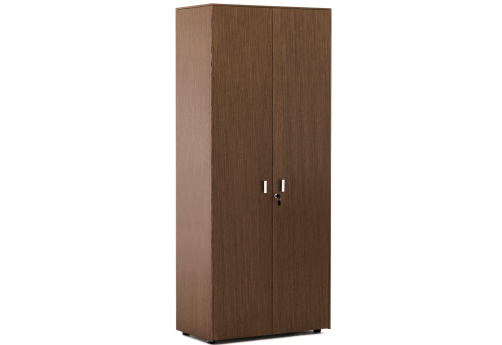 Шкаф для бумаг, цвет орех + хром