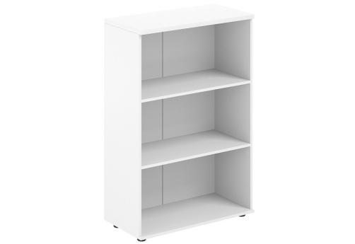 Стеллаж/корпус шкафа среднего с задней стенкой HDF Индиго Вуд, цвет белый