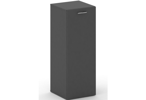 Шкаф узкий средний правый Милтон, цвет базальт
