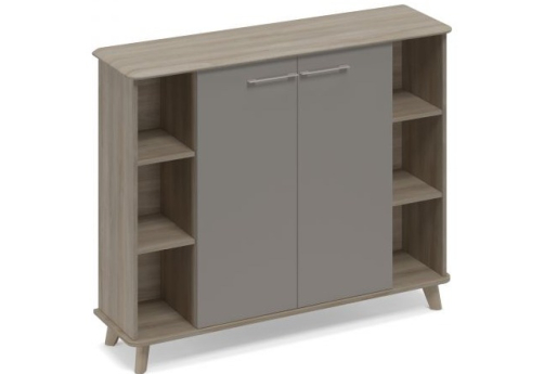 Шкаф средний полузакрытый Види Вуд, цвет вяз + мокко