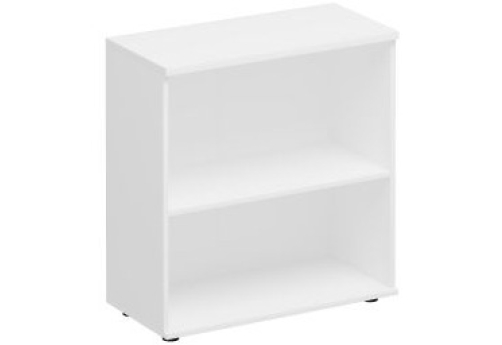 Стеллаж низкий широкий Прайм, цвет белый