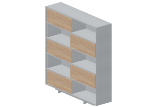 Шкаф-купе Кристо Директ, цвет светлый дуб + титан