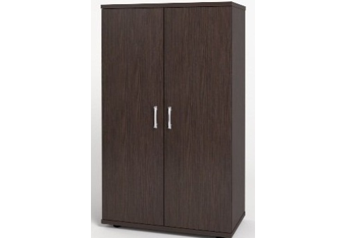 Шкаф средний широкий закрытый, цвет венге