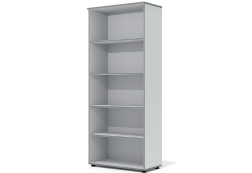 Стеллаж высокий широкий Колибри, цвет светло-серый