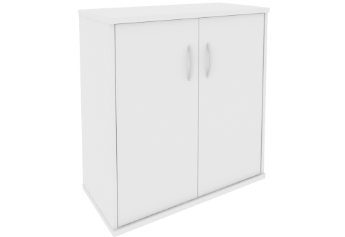 Шкаф низкий закрытый, цвет белый