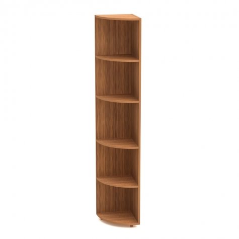 Стеллаж угловой, цвет орех