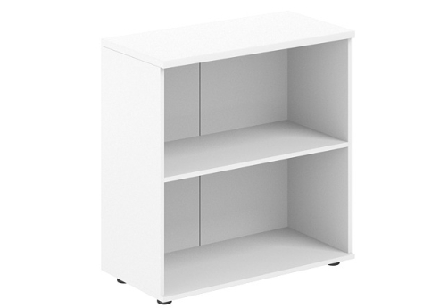 Стеллаж/корпус шкафа низкого с задней стенкой HDF Индиго Вуд, цвет белый