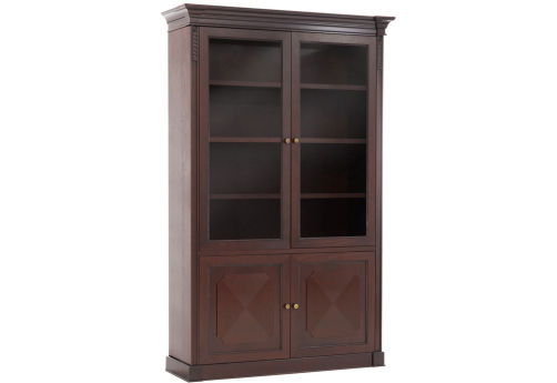 Шкаф для документов комбинированные двери Бруквиль, цвет орех