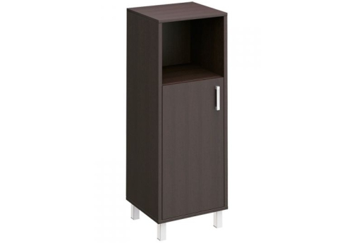 Шкаф средний узкий левый с нишей Сидней, цвет венге