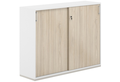 Шкаф-купе 3 уровня Фламинго, цвет белый + акация