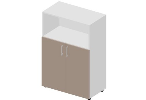 Шкаф средний с открытой полкой Киви, цвет тортора