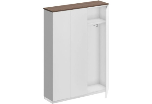 Шкаф для одежды трехстворчатый Римини, цвет дуб темный + белый + белый