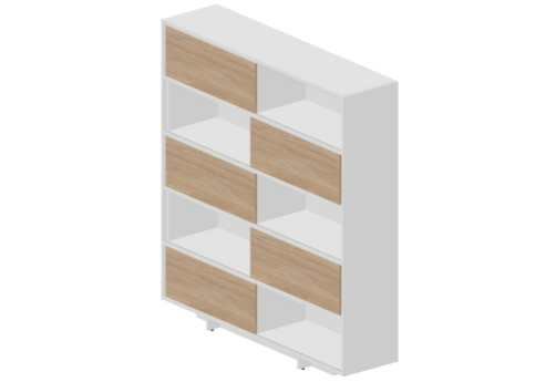 Шкаф-купе Кристо Директ, цвет светлый дуб + белый