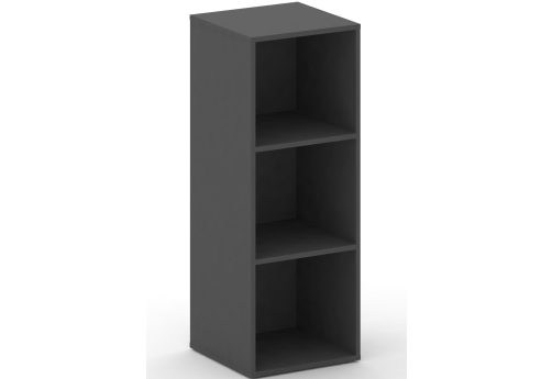 Стеллаж узкий средний Квентин, цвет базальт